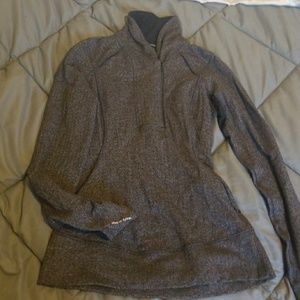 Fleece lined lululemon half zip running thermal